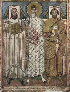 Św. Demetriusz z Salonik z darczyńcami, VI-VII w. autorstwa Master of Hagios Demetrios