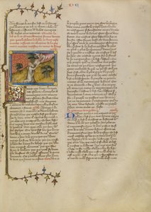 Mojżesz otrzymujący tablice Prawa autorstwa Master of Jean de Mandeville