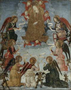 Dziewica w chwale otoczona siedmioma archaniołami, ok. 1490-1500