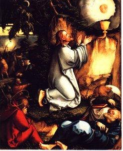 Niemiecki: Chrystus na Górze Oliwnej Chrystus na Górze Oliwnej i pojmanie Chrystusa autorstwa Master of Messkirch
