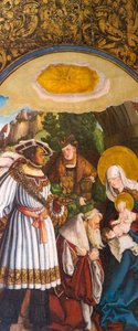 Niemiecki: Pokłon Trzech Króli autorstwa Master of Messkirch