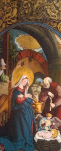 Niemiecki: Narodziny Chrystusa autorstwa Master of Messkirch