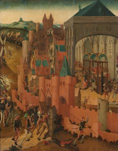 Oblężenie Rhenen Zdobycie Rhenen przez Jana II z Kleve w 1499 autorstwa Master of Rhenen