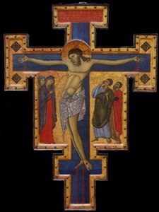 Krucyfiks, ok. 1260-1270 autorstwa Master of Saint Francis,