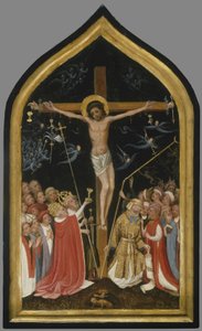 Chrystus na Żywym Krzyżu, 1420-30 autorstwa Master of Saint Veronica