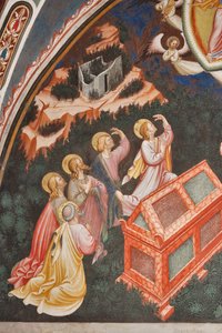 "Wniebowzięcie Najświętszej Maryi Panny" i "Maryja Dziewica opuszcza pas lub Święty Pas do św. Tomasza", Fragment apostołów, ok. 1420 (fresk)