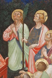 "Wniebowzięcie Najświętszej Maryi Panny" i "Maryja Dziewica opuszcza pas lub Święty Pas do św. Tomasza", Fragment apostołów, ok. 1420 (fresk)