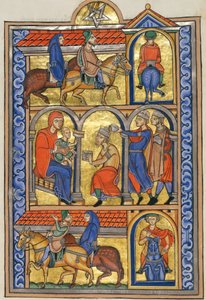 Adoracja Trzech Króli autorstwa Master of the Berthold Sacramentary