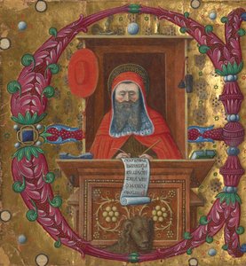Wycinanie z książki chóru autorstwa Master of the Birago Hours
