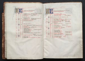 Mszał Gotha: Fol. 10r, Tekst , c. 1375. autorstwa Master of the Boqueteaux