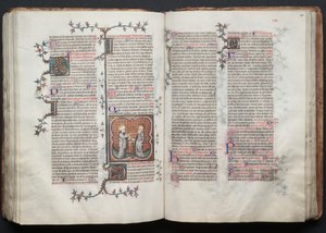 Mszał z Gotha:  Fol. 114v, św. autorstwa Master of the Boqueteaux