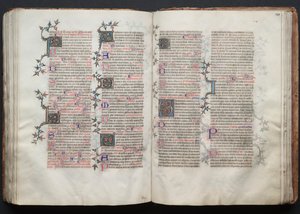 Mszał Gotha: Fol. 121r, Tekst, rozdz. 1375. autorstwa Master of the Boqueteaux