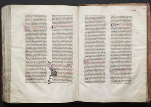 Mszał Gotha: Fol. 148r, Tekst, ok. n.e. 1375. autorstwa Master of the Boqueteaux