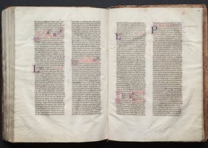 Mszał Gotha: Fol. 151r, Tekst, c. 1375. autorstwa Master of the Boqueteaux