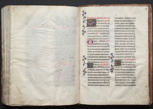 Mszał Gotha: Fol. 158v, Tekst, c. 1375. autorstwa Master of the Boqueteaux