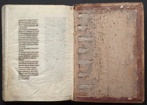 Mszał Gotha: Fol. 164v, Tekst, c. 1375. autorstwa Master of the Boqueteaux