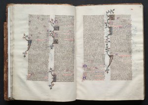 Mszał Gotha: Fol. 26v, Tekst, c. 1375. autorstwa Master of the Boqueteaux