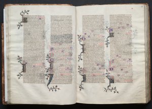 Mszał Gotha: Fol. 29r, Tekst, c. 1375. autorstwa Master of the Boqueteaux