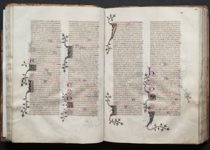 Mszał Gotha: Fol. 41r, Tekst, c. 1375. autorstwa Master of the Boqueteaux