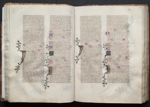 Mszał Gotha: Fol. 41v, Tekst, c. 1375. autorstwa Master of the Boqueteaux