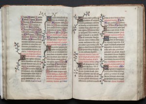 Mszał Gotha: Fol. 66r, Tekst, rozdz. 1375. autorstwa Master of the Boqueteaux