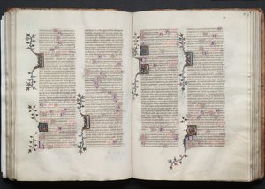 Mszał Gotha: Fol. 72r, Tekst, c. 1375. autorstwa Master of the Boqueteaux