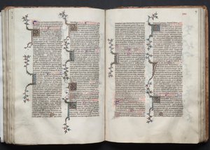 Mszał Gotha: Fol. 88v, Tekst, c. 1375. autorstwa Master of the Boqueteaux