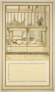 Grób biskupa Paula Busha w katedrze w Bristolu, ok. 1799 (akwarela na papierze) autorstwa Master of the Bristol Church Monuments