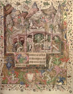 Dodaj 29433 fol.89 Wizja piekła, z Księgi Godzin, ok. 1407 (welum)