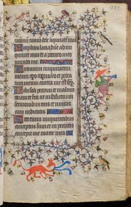Godzinki Karola Szlachetnego, króla Nawarry (1361-1425): fol. 112r, tekst autorstwa Master of the Brussels Initials and Associates