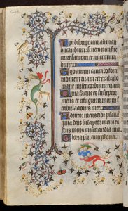Godzinki Karola Szlachetnego, króla Nawarry (1361-1425): fol. 149v, tekst autorstwa Master of the Brussels Initials and Associates