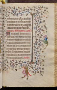 Godzinki Karola Szlachetnego, króla Nawarry (1361-1425): fol. 270r, tekst autorstwa Master of the Brussels Initials and Associates
