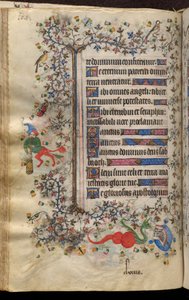 Godzinki Karola Szlachetnego, króla Nawarry (1361-1425): fol. 52v, tekst autorstwa Master of the Brussels Initials and Associates