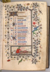 Godziny Karola Szlachetnego, króla Nawarry 1361-1425: fol. 11r, listopad, ok. godz. 1405.