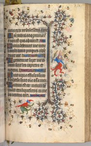 Godziny Karola Szlachetnego, króla Nawarry 1361-1425: fol. 181r, Tekst, ok. 1405. autorstwa Master of the Brussels Initials and Associates