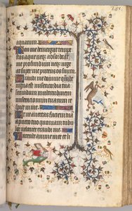 Godziny Karola Szlachetnego, króla Nawarry 1361-1425: fol. 188r, Tekst, ok. n.e. 1405. autorstwa Master of the Brussels Initials and Associates