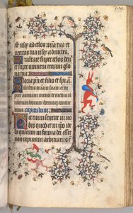 Godziny Karola Szlachetnego, króla Nawarry 1361-1425: fol. 194r, Tekst, ok. n.e. 1405. autorstwa Master of the Brussels Initials and Associates