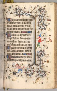 Godziny Karola Szlachetnego, króla Nawarry 1361-1425: fol. 198r, Tekst, c. 1405.