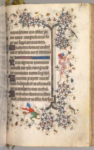 Godziny Karola Szlachetnego, króla Nawarry 1361-1425: fol. 199r, Tekst, ok. n.e. 1405. autorstwa Master of the Brussels Initials and Associates