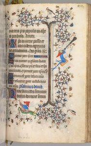 Godziny Karola Szlachetnego, króla Nawarry 1361-1425: fol. 200r, Tekst, ok. 1405. autorstwa Master of the Brussels Initials and Associates