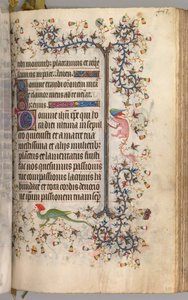 Godziny Karola Szlachetnego, króla Nawarry 1361-1425: fol. 2041r, Tekst, c. 1405. autorstwa Master of the Brussels Initials and Associates
