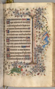 Godziny Karola Szlachetnego, króla Nawarry 1361-1425: fol. 206r, Tekst, c. 1405. autorstwa Master of the Brussels Initials and Associates