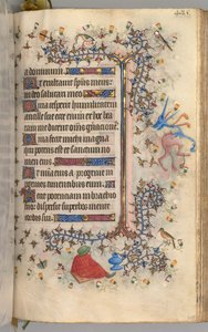Godziny Karola Szlachetnego, króla Nawarry 1361-1425: fol. 207r, Tekst, c. 1405. autorstwa Master of the Brussels Initials and Associates