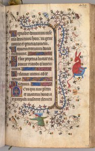 Godziny Karola Szlachetnego, króla Nawarry 1361-1425: fol. 209r, Tekst, c. 1405. autorstwa Master of the Brussels Initials and Associates