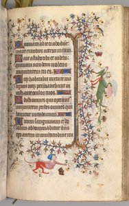 Godziny Karola Szlachetnego, króla Nawarry 1361-1425: fol. 211r, Tekst, c. 1405. autorstwa Master of the Brussels Initials and Associates
