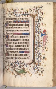 Godziny Karola Szlachetnego, króla Nawarry 1361-1425: fol. 215r, Tekst, c. 1405. autorstwa Master of the Brussels Initials and Associates