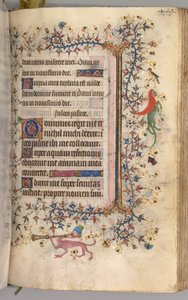 Godziny Karola Szlachetnego, króla Nawarry 1361-1425: fol. 219r, Tekst, c. 1405. autorstwa Master of the Brussels Initials and Associates