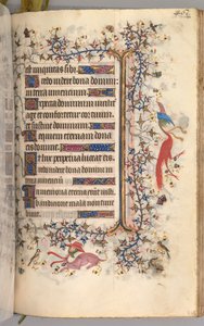Godziny Karola Szlachetnego, króla Nawarry 1361-1425: fol. 225r, Tekst, ok. 1405. autorstwa Master of the Brussels Initials and Associates