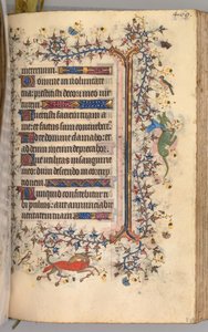 Godziny Karola Szlachetnego, króla Nawarry 1361-1425: fol. 229r, Tekst, c. 1405. autorstwa Master of the Brussels Initials and Associates