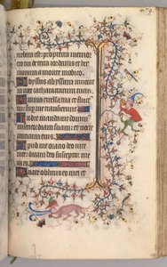 Godziny Karola Szlachetnego, króla Nawarry 1361-1425: fol. 234r, Tekst, ok. n.e. 1405. autorstwa Master of the Brussels Initials and Associates